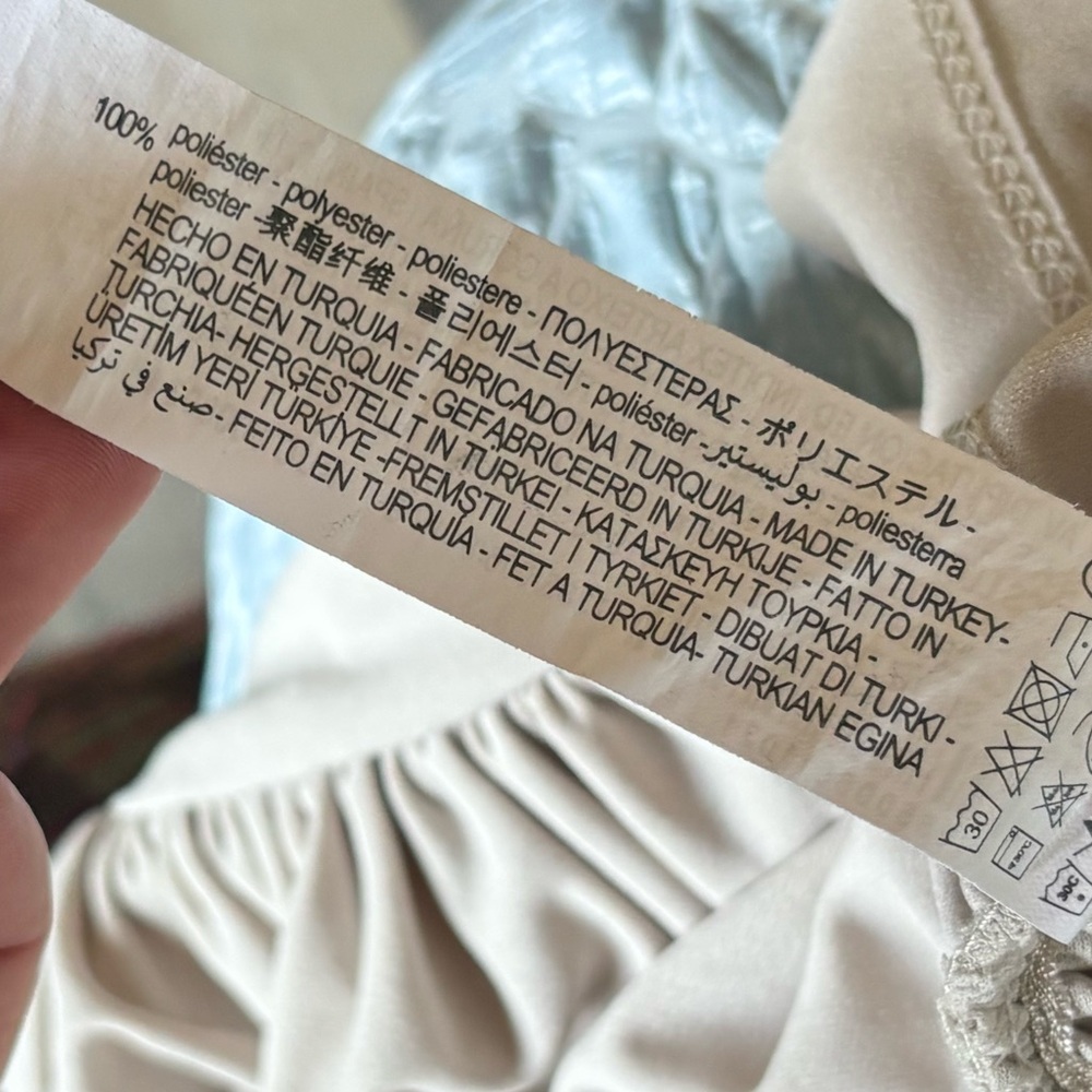 Zara Cream Draped Women's Top - Picture 9 of 9